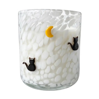 Black Cat & Moon Icon Candle