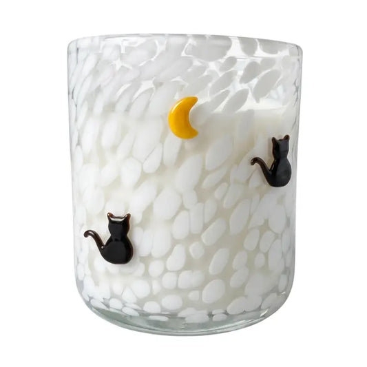 Black Cat & Moon Icon Candle