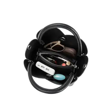 Tulip Recycled Vegan Leather Bucket Bag