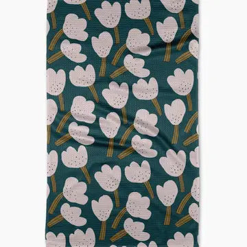 Tulips Tea Towel by Geometry