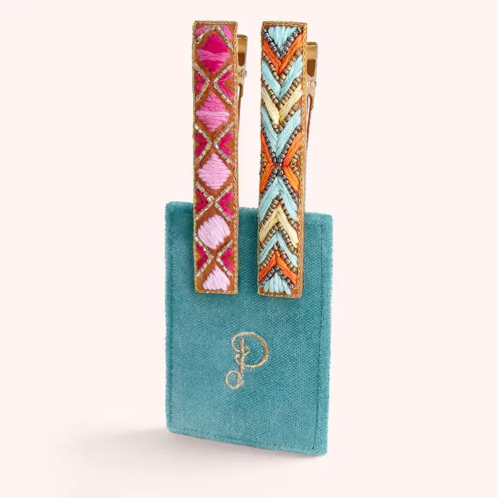 Deco Embellished Hair Barrettes