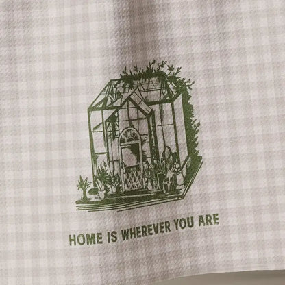 Geometry Home Is You Tea Towel