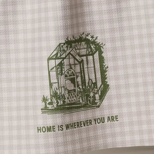 Geometry Home Is You Tea Towel