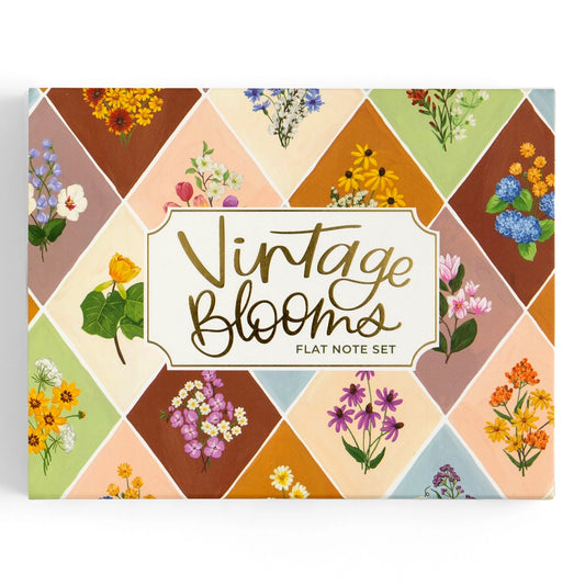 Vintage Blooms Flat Notecards