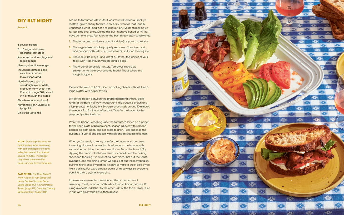 Big Night Cookbook: Dinners, Parties & Dinner Parties