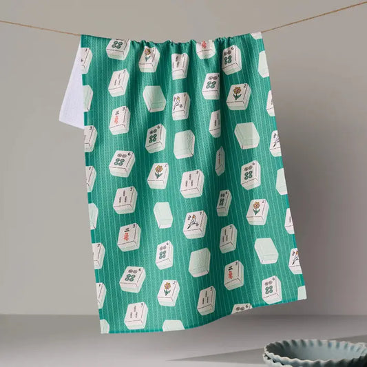 Geometry Tile Flow Tea Towel