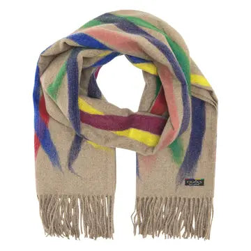 Colour Stripes Needle Punch Wrap