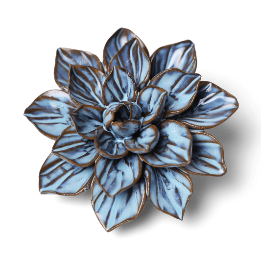 Blue Aster Japan Ceramic Flower