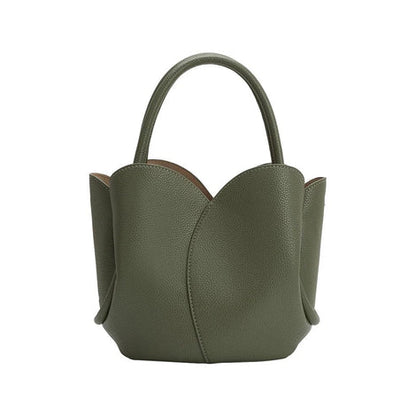 Tulip Moss Recycled Vegan Leather Top Hand Bag