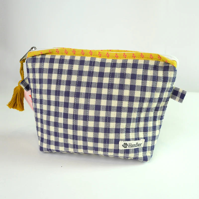 Handker Quilted Zipper Pouch