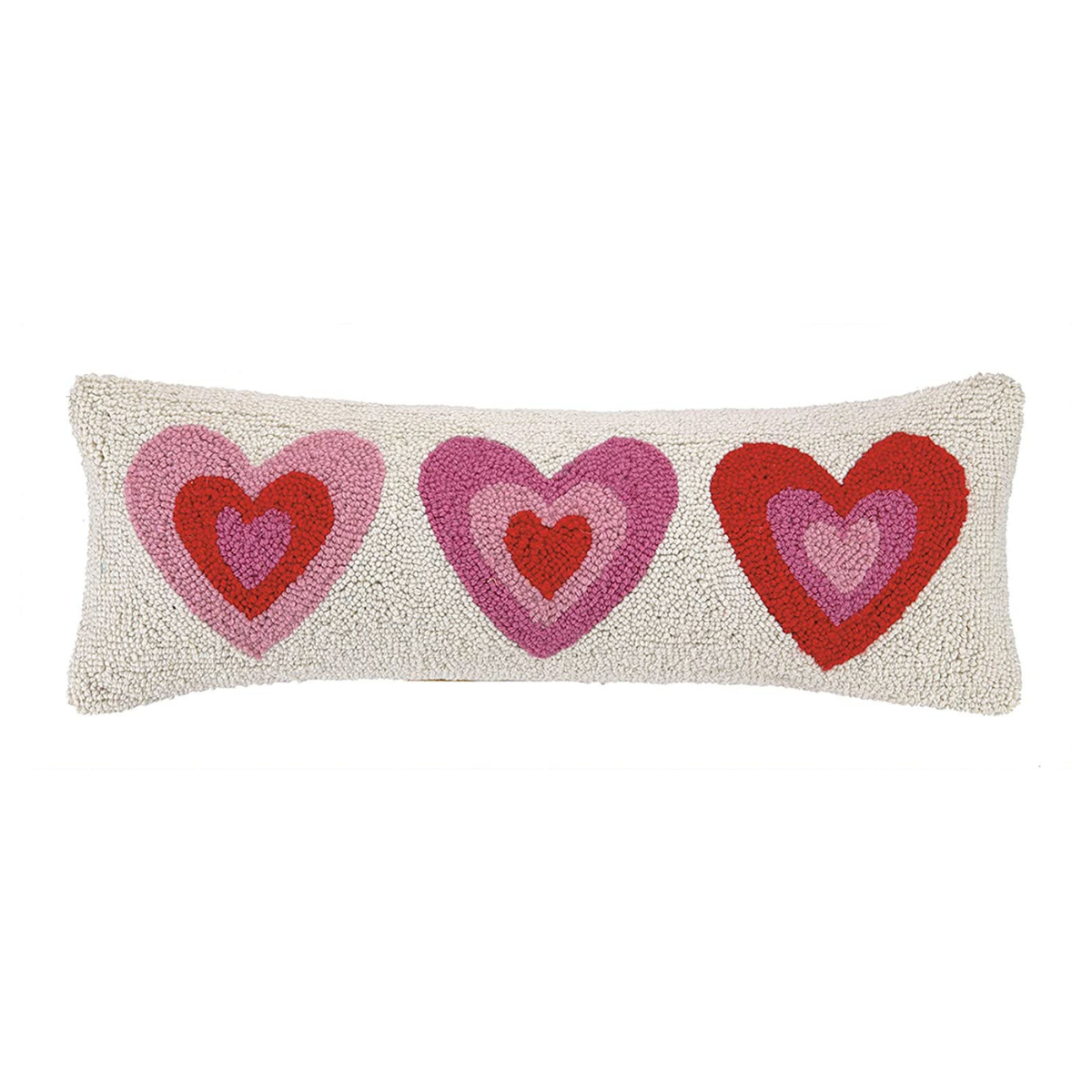 Pink Hearts Hook Pillow