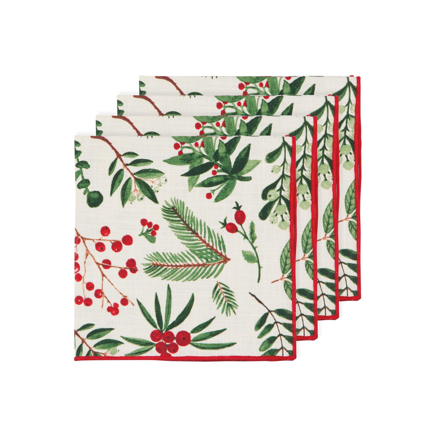 Winterberry Cotton Napkins - Set of 4