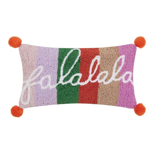 "Fa La La La" Hook Pillow