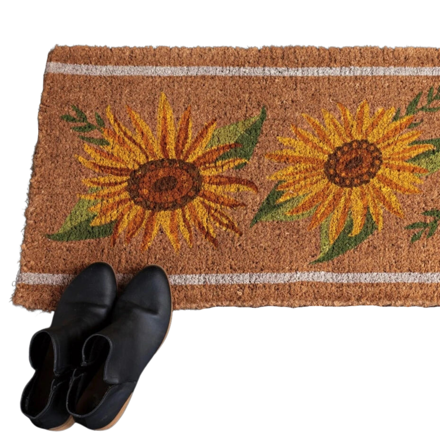 Sunflower Splendor Coir Doormat