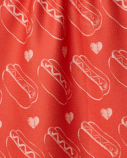 Geometry Lovely Franks Red Tea Towel