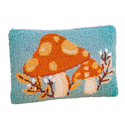 Fall Mushroom & Leaf Pillow