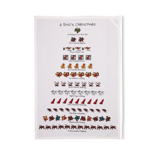 "A Dog's Christmas" Kitchen Towel