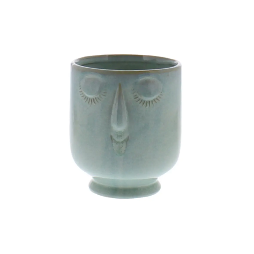 Celia Teal Ceramic Pot