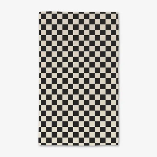 Checkered Hand Towel by Geometry