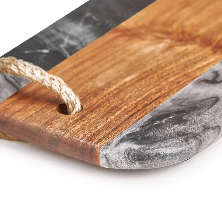 Sulguni Marble & Wood Cutting Board, Grey