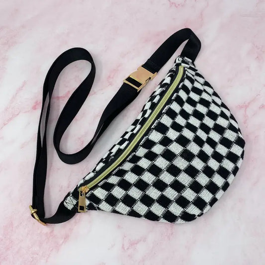 Check Yourself Belt Sling Bag Black