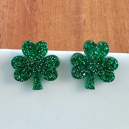 Shamrock Stud Earrings