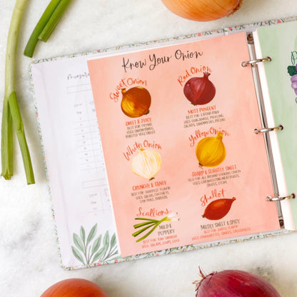 Strawberry Meadow Recipe Binder