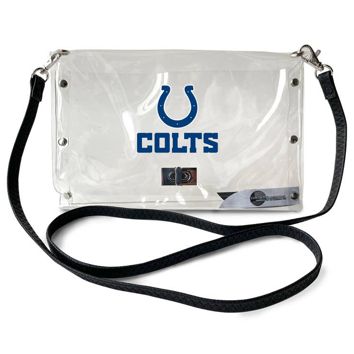 NFL Indianapolis Colts Clear Envelope Purse