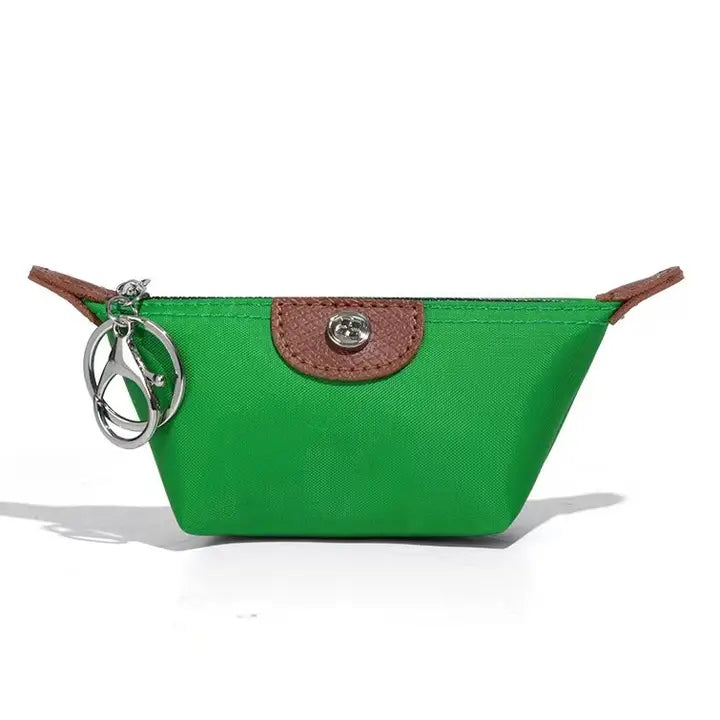 Nylon Coin Purse Charm W/Key Chain