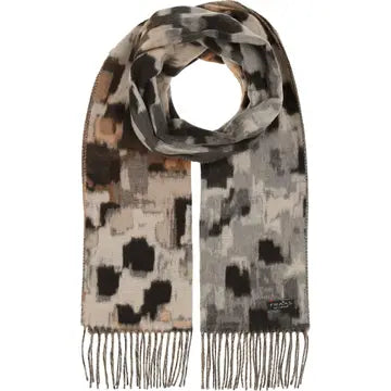 Abstract Houdstooth Cashmink Scarf