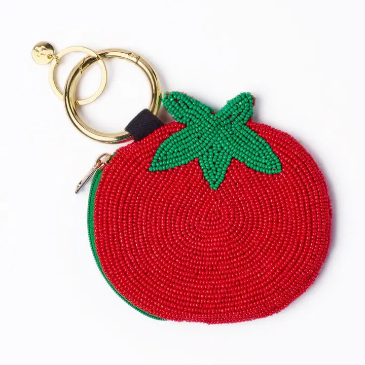 Mary Tomato Beaded Coin Purse