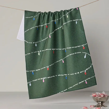 Geometry Garland Glow Tea Towel