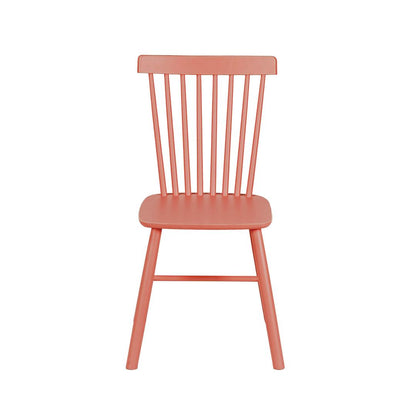 Rubberwood Dining Chair in Pink