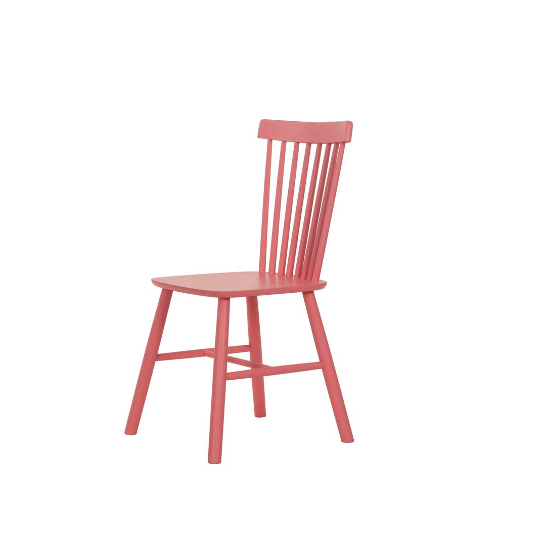 Rubberwood Dining Chair in Pink