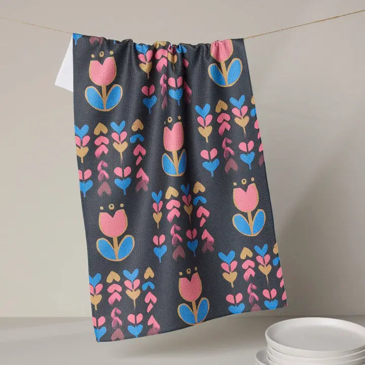 Tulip Patch Tea Towel