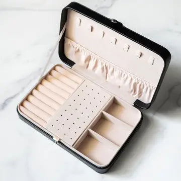 Jewelry Travel Case Box - Black