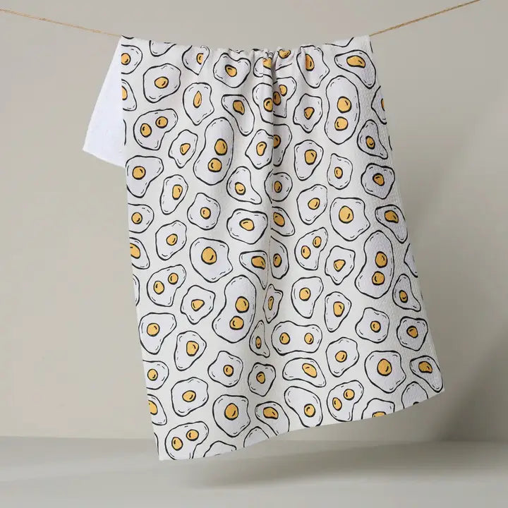 Geometry Sunny Side Eggs Tea Towel