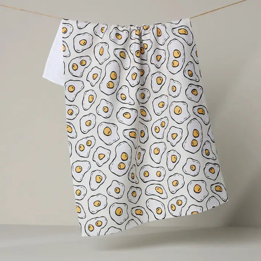 Geometry Sunny Side Eggs Tea Towel