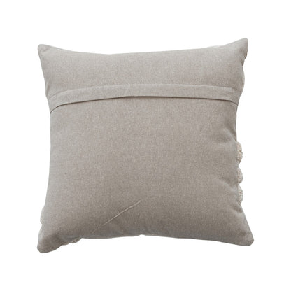 Tufted Flowers Pillow
