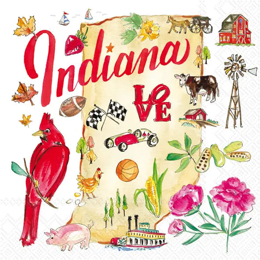 Indiana Collection Paper Cocktail Napkins 20 Ct