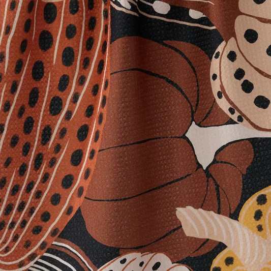 Geometry Painted Patch Tea Towel