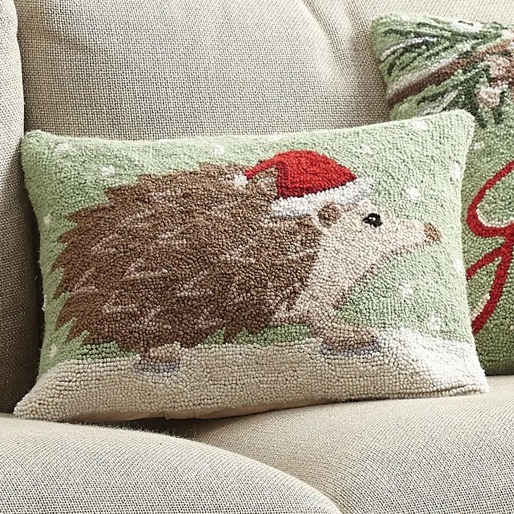 Christmas Hedgehog Hook Pillow