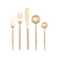 Matte Gold Taper Flatware - Set of 5