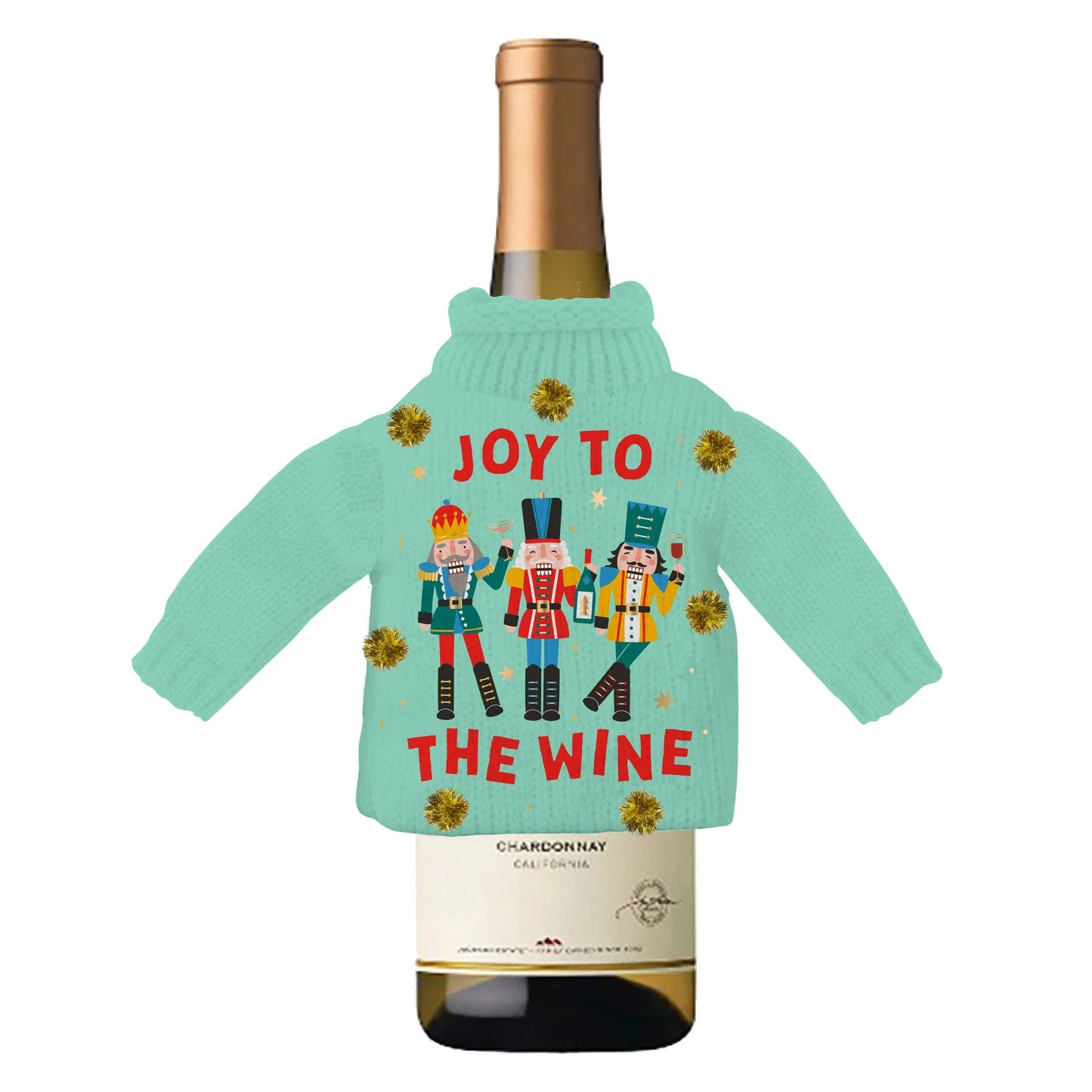 Holiday Wine Bottle Sweater