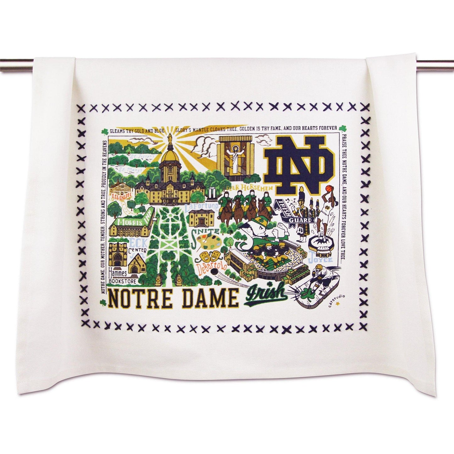 Notre Dame Collegiate Dish Towel