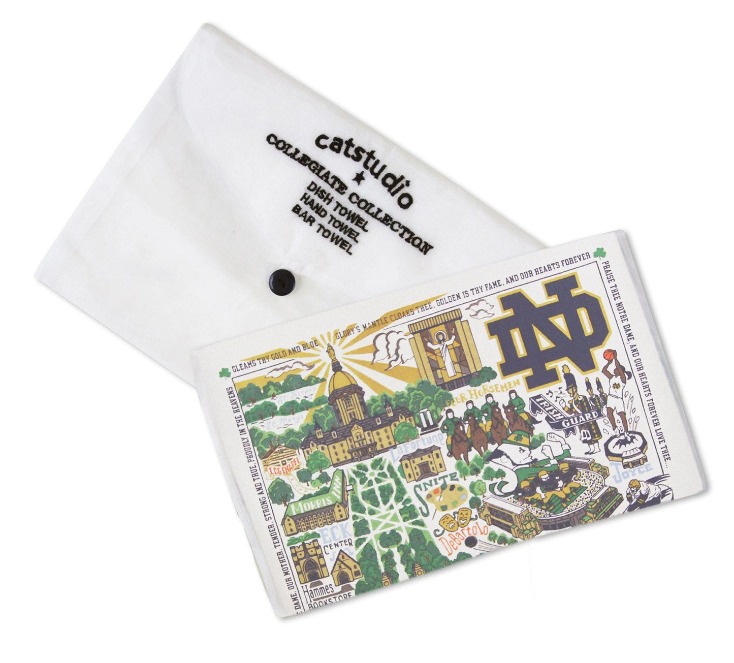 Notre Dame Collegiate Dish Towel