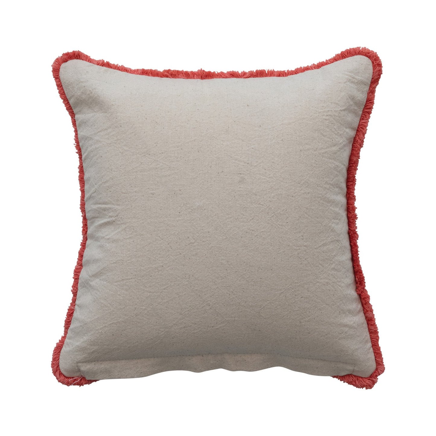 Cotton Slub Floral Pillow