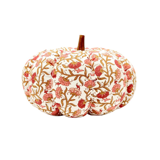 Autumn Blush Handcrafted Fabric Pumpkin