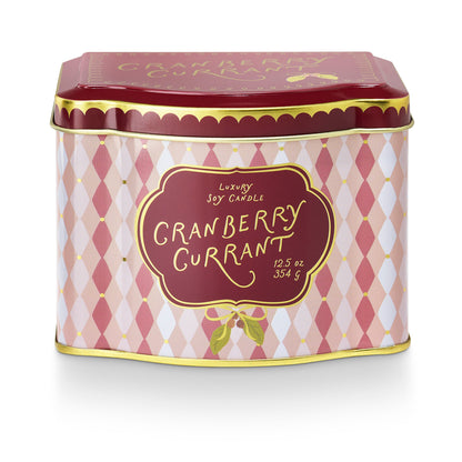 Cranberry Currant Tin candle