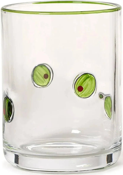 Martini Olive Double Old Fashion Glass